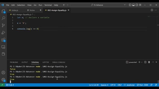 Assignment Operator(=), Equality Operator(==), and Strict Equality Operator(===) in JavaScript Tami