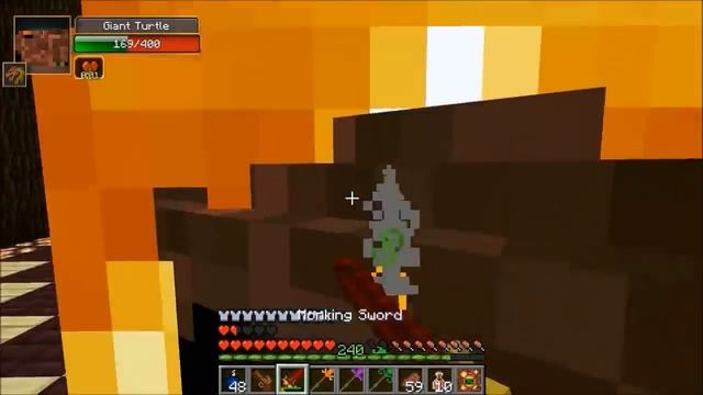 DUNGEONEER VS TURTLE BOSS, NECROMANCER, & WALKER KING - Minecraft Mod Battle - Mob Battles - Mods смотреть онлайн