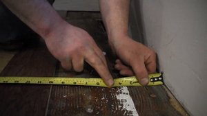 Step 1 - how to install the first row of laminate