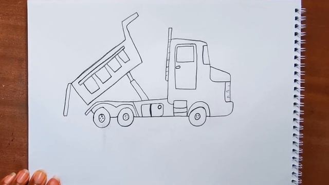How to Draw a Dump Truck Easy / Dump Truck Drawing Step by Step смотреть онлайн