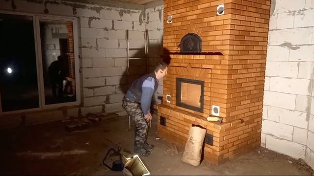 Первый дым и огонь в печи смотреть онлайн