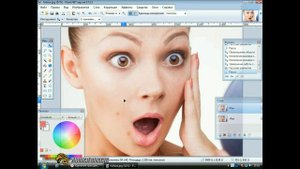 Paint.Net:Удаление  прищей на  фото