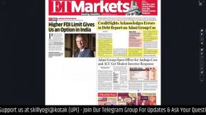 Economic Times + Business Standard - 9 September 2022 Newspaper - Daily Business News Analysis