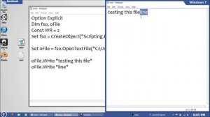 VBScript Basics, Part 21 | Write Files (OpenTextFile)