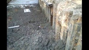 WWW.UM5.RU / Устройство шпунтового ограждения из профиля Ларсен и водопонижение иглофильтрами