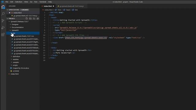 Getting Started with SpreadJS смотреть онлайн