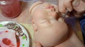 Прорисовка бровей кукле реборн