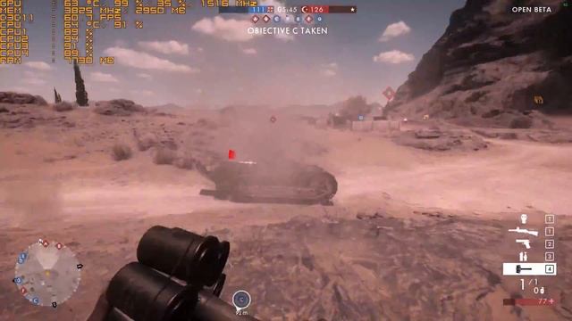 Battlefield 1 Beta Ultra. GTX 960 4gb, i5 4690(3.9ghz) смотреть онлайн