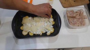 Картошка с рыбой в духовке Запеканка с рыбой и картошкой Рыба с картошкой
