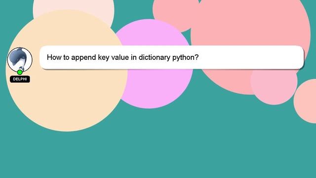 How to append key value in dictionary python?