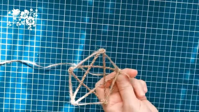 Красивый новогодний декор из джута | Звезда своими руками - легко и просто | DIY Пташечка