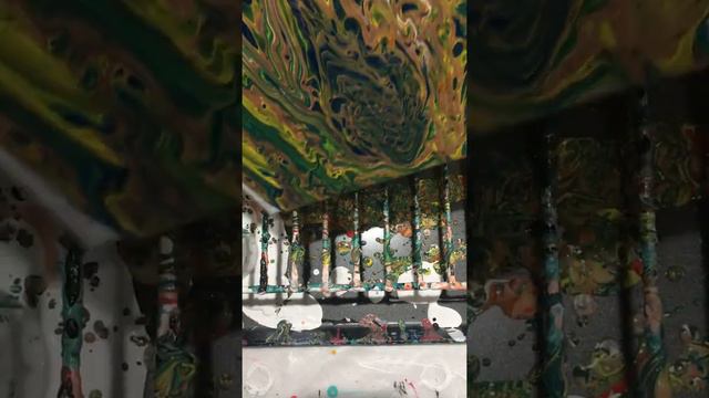 Swirl technique acrylic pour. #(142). смотреть онлайн