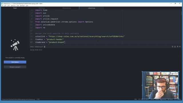 Web Scraping Scripts | Portfolio Projects | Python Selenium