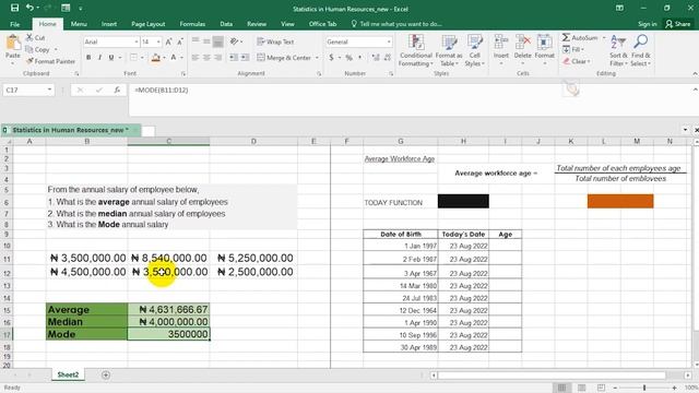 Excel Statistics For HR Analytics | Basic HR Analytics in Excel