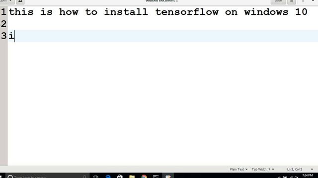PART 2 : Install tensorflow on windows 10/7 смотреть онлайн