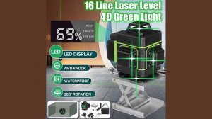 16 линий лазерный уровень 4D самонивелирующийся 360 горизонтальный и вертикальный крест супер