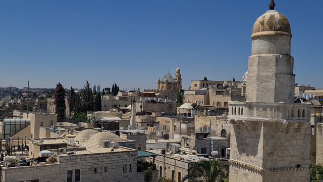 Observation of Jerusalem from the dome of the Hurva Synagogue in the Jewish Quarter, Jerusalem смотреть онлайн