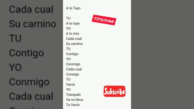 A lo Tuyo / Tito Juan