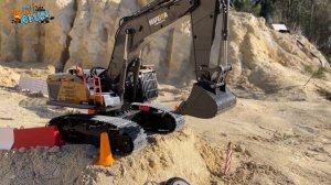 Most Powerful Excavator | Huina, Double E, Amewi, Wltoys, | Construction Site | @CarsTrucks4Fun