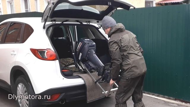 Тележка для лодочного мотора. Теперь НЕ НУЖНО ПОДНИМАТЬ и переносить мотор