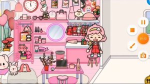 Toca Boca💖 розовый против синего цвета комнаты💗💙