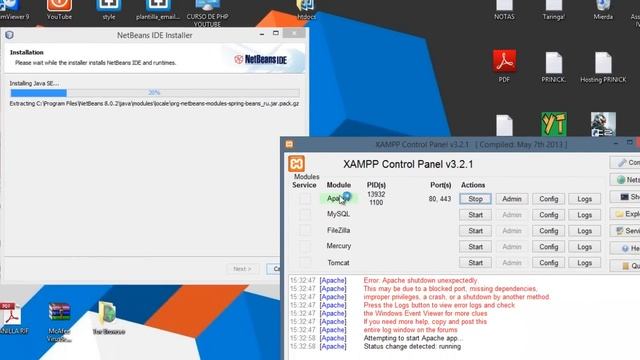 Curso PHP & MySQL - Instalación de XAMPP y Netbeans - Parte 1 смотреть онлайн