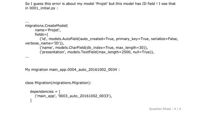 Django : Django : ProgrammingError: column "id" does not exist смотреть онлайн