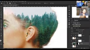 Двойную экспозиция в Adobe Photoshop