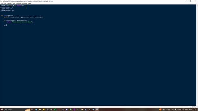 Stack ADT | A level Computer Science | Python