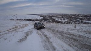 Почти смог :) Дизельный Рено Дастер и Вольская горка  зимой