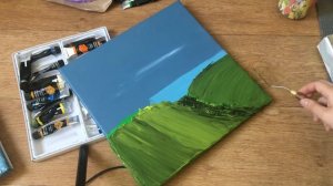 Лёгкая картина Мастихином. Рисунок пошагово для начинающих.