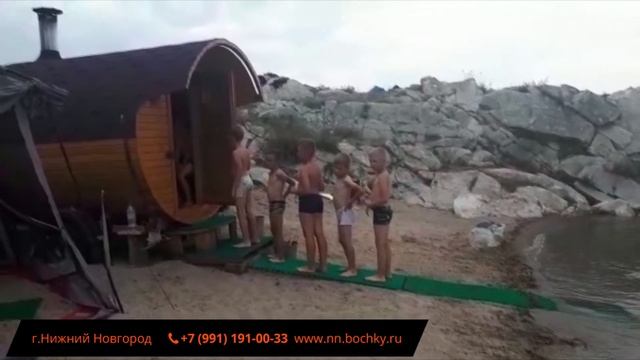 Вместительность бани-бочки "Эконом 2м" от bochky смотреть онлайн