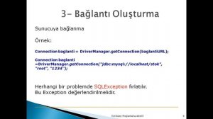 Java Programlama Dersleri 30 - Java Mysql Baglanti Teorik