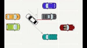 Парковка на автостоянке задним ходом - 2 часть