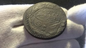 Перечекан на 5ти копейках 1763 года