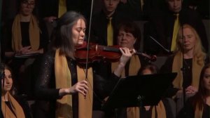 Христос - надежда христиан - соло скрипка Лидия Шкаровская