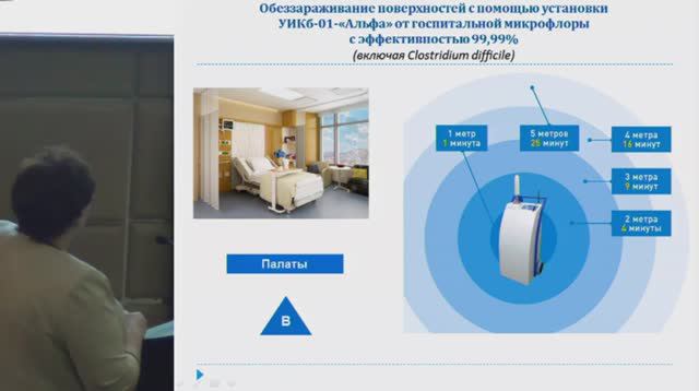 Методы обеззараживания воздуха в отделениях НИИ Склифосовского. Доклад Дроздова Н.Е., 2016 г.