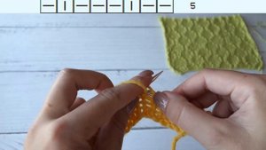 Красивый и простой рельефный узор "РОМБЫ" спицами/Beautiful and simple relief pattern with knitting