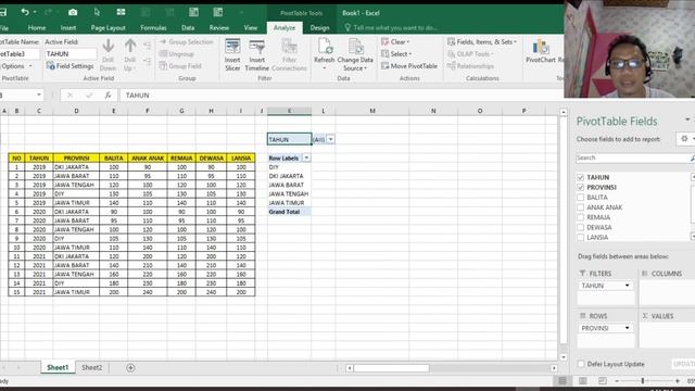 TUTORIAL PIVOT TABLE EXCEL | CARA CEPAT SUMMARY DATA MENGGUNAKAN PIVOT TABLE | смотреть онлайн