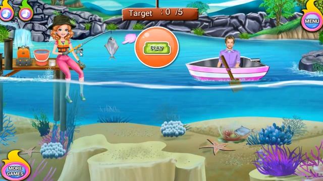 Kids games 2017_Baby camping and fishing for ten minutes_Educational Kids Game