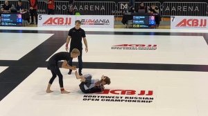 Бой в NoGi Sergej Bykov (R) vs Jakov Postnikov "ACBJJ Севера-Запада  России" Санкт-Петербург 2022 г