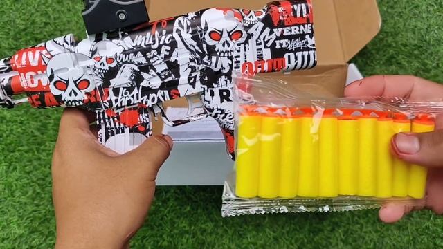 Unboxing AK47 Shooting Elite Water Bead & Soft Bullet Dual-use toy gun смотреть онлайн