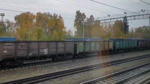 На двухэтажном поезде от Москвы до Калуги