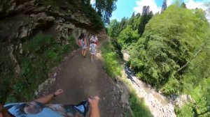 Водопады на Роза Хутор, цены на подъемник, обзор парка водопадов Менделиха 31 июля 2021.