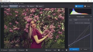 Тонирование фотографий через кривые в «ФотоМАСТЕР»