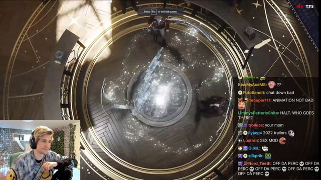 xQc reacts to STARFIELD new gameplay trailer with chat