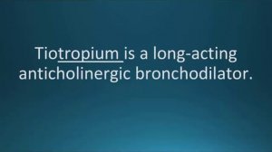 How to pronounce tiotropium (Spiriva) (Memorizing Pharmacology Flashcard)