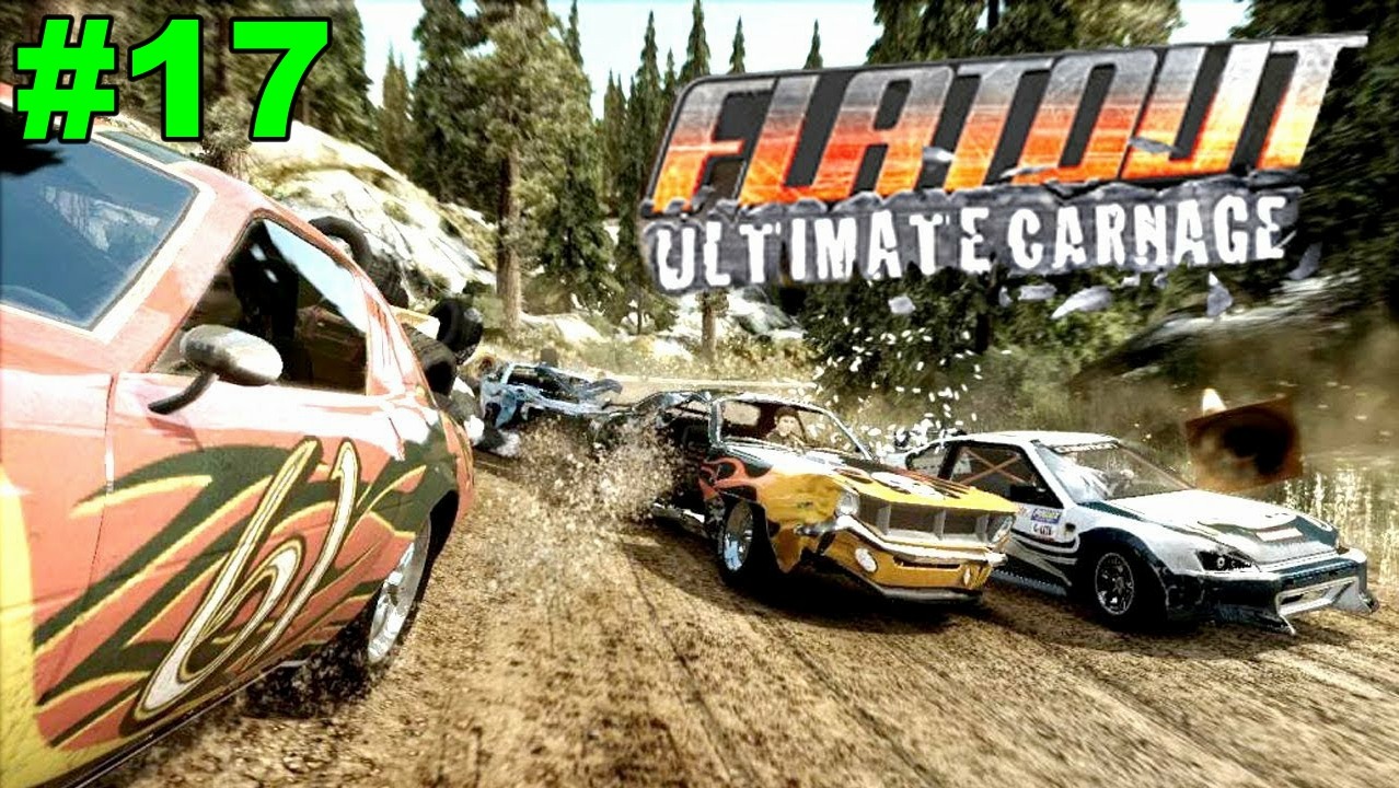 ?FlatOut: Ultimate Carnage. Прохождение на автомобиле "Venom". Кубки с 1 по 4. #17