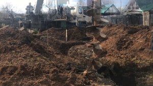 Буронабивные сваи ТИСЭ. Расширение сваи диаметром 400 мм. на пятку 800 мм. Ямобуром ISUZU