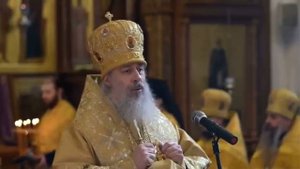 О поминовении Патриарха Кирилла после обстрела Лавры. Казань Митрополит Святогорский Арсений